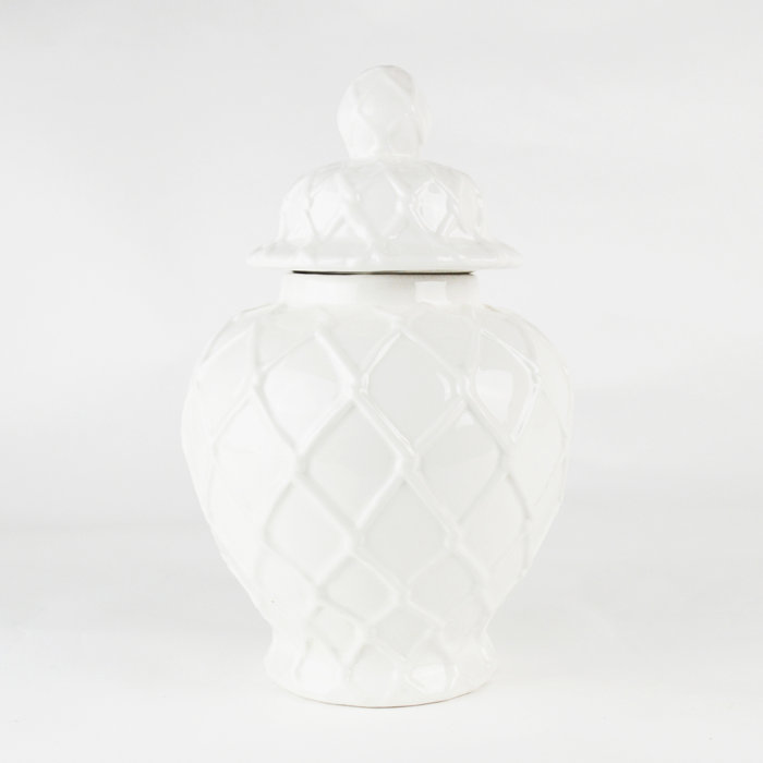 Blue Textured Ginger Jar main image 1
